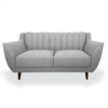 Sofá Lobby 2 Puestos Gris