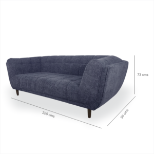 Alternative view of Sofá Niu 3 Puestos Azul