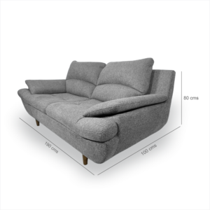 Alternative view of Sofá Miller 3 Puestos gris