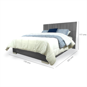 Alternative view of Cama Tapizada Klavier sin extensiones