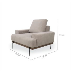 Poltrona Ariza Taupe - Imagen 5